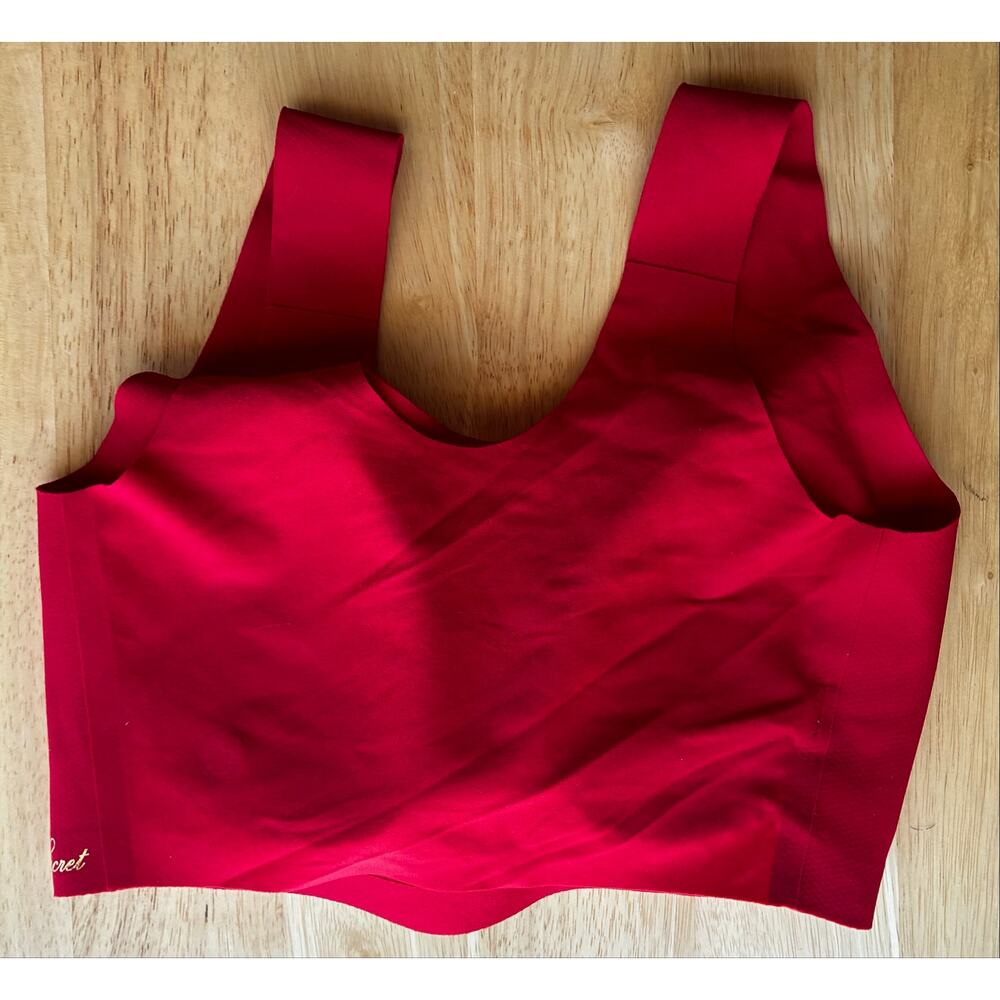 Victoria's Secret Red Wireless Lounge Bralette L-XXL Seamless Comfort - Picture 5 of 7